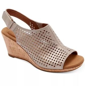 👣ROCKPORT Briah Perf Sling in Metallic💞 footwear